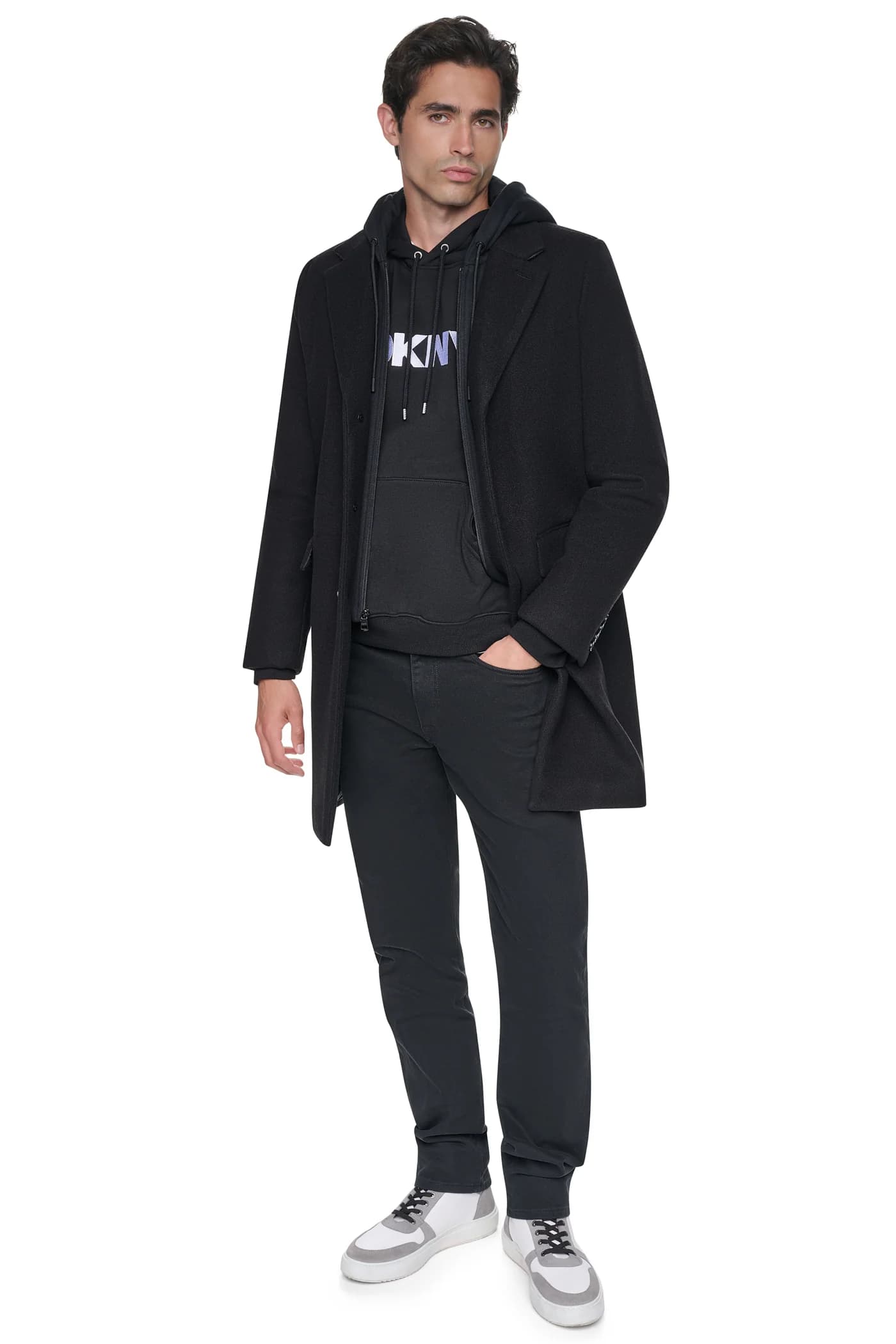 FAUX WOOL COAT angle 2