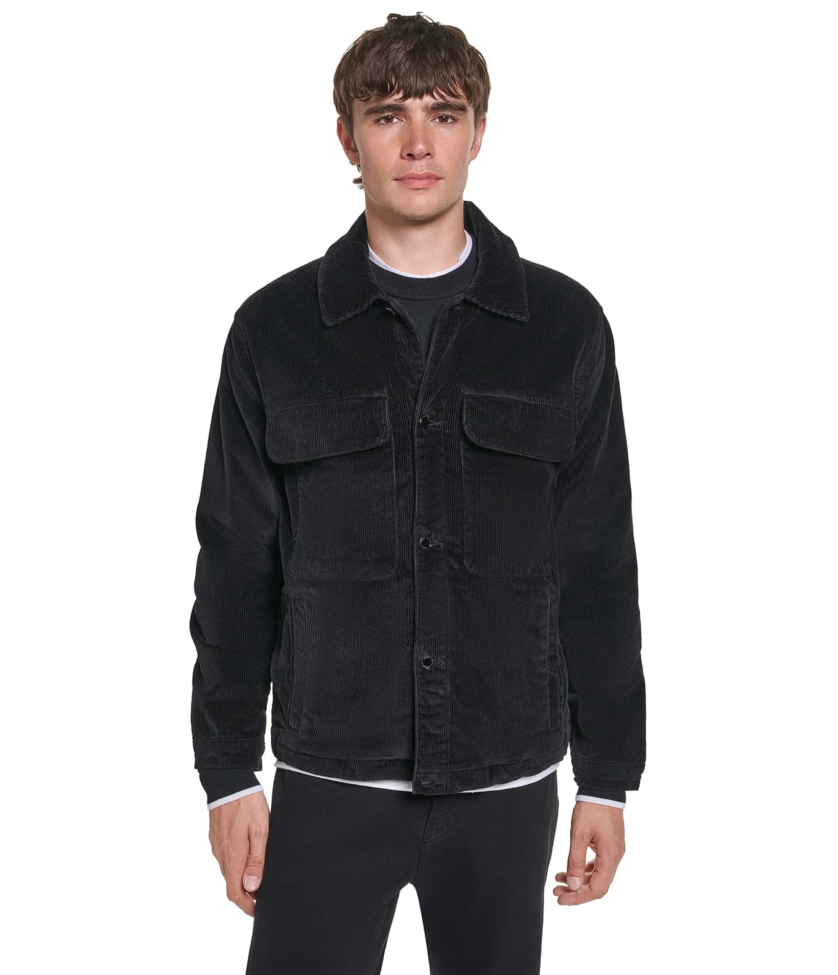 CORDUROY JACKET in Black