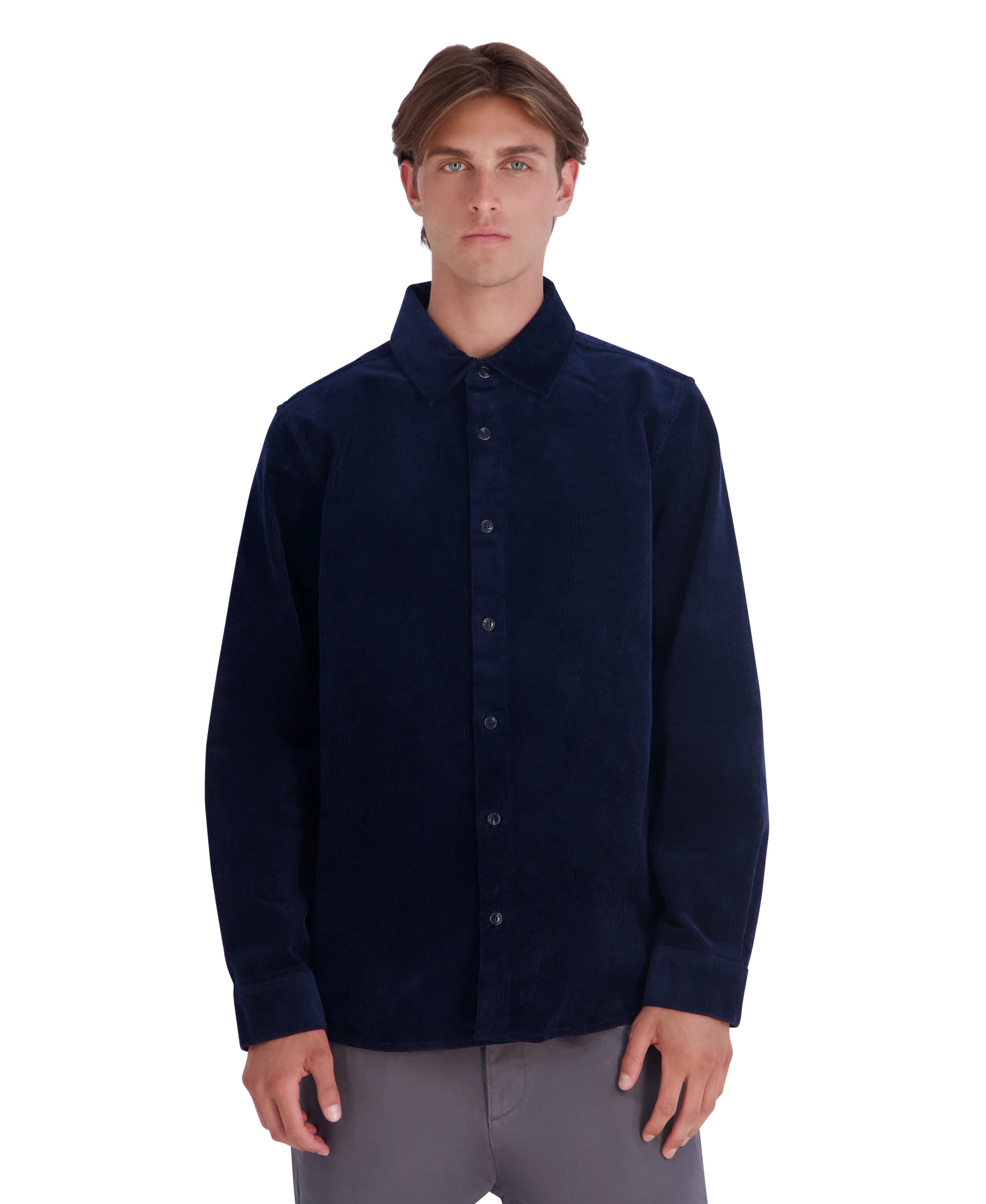 CORDUROY SHIRT in Navy