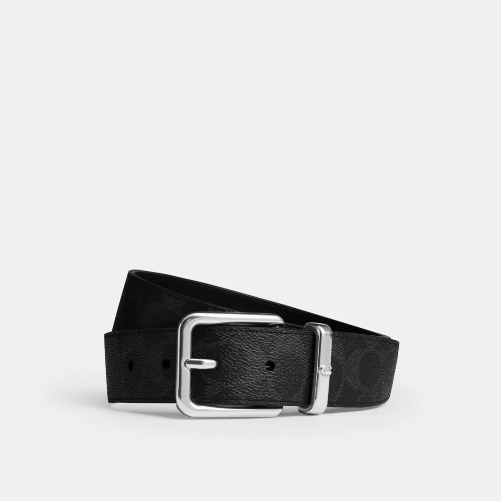 Roller Buckle Belt, 38MM in Black Signature