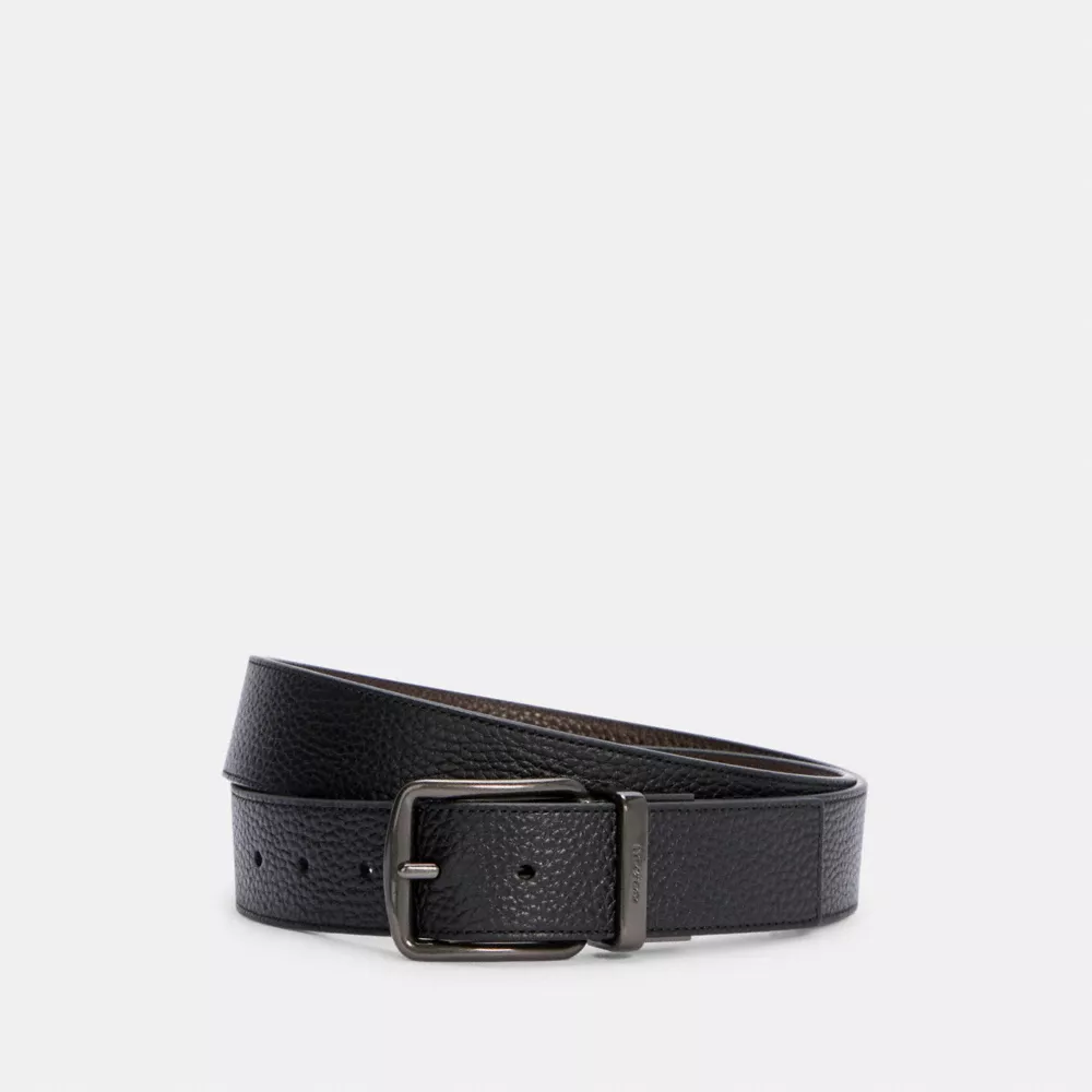 Boxed Harness Buckle Cut-To-Size Reversible Belt, 38MM angle 2