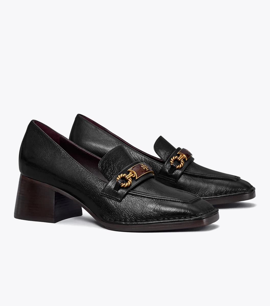 Perrine Heel Loafer in PERFECT BLACK