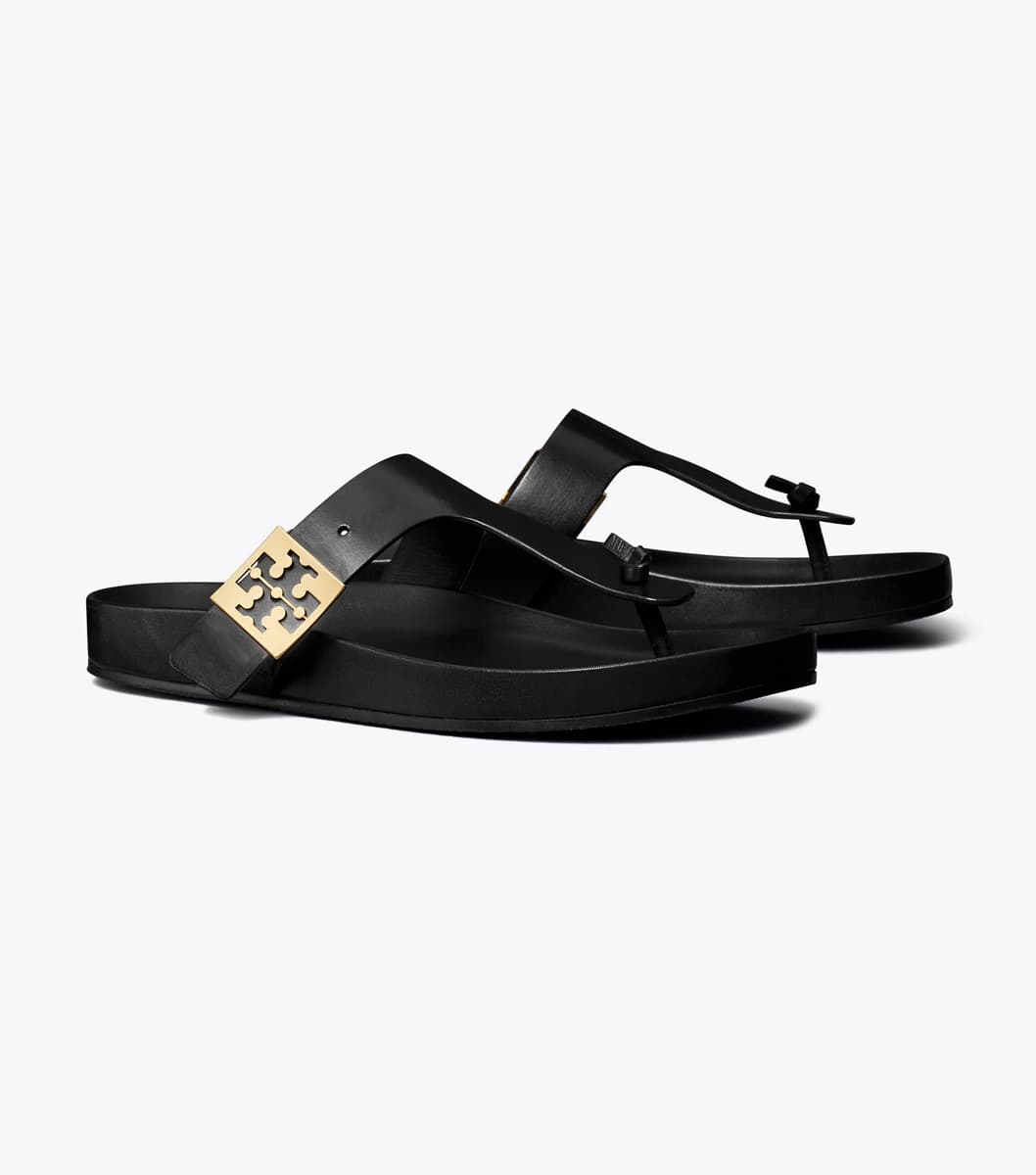 Mellow T-Strap Sandal in PERFECT BLACK / PERFECT BLACK