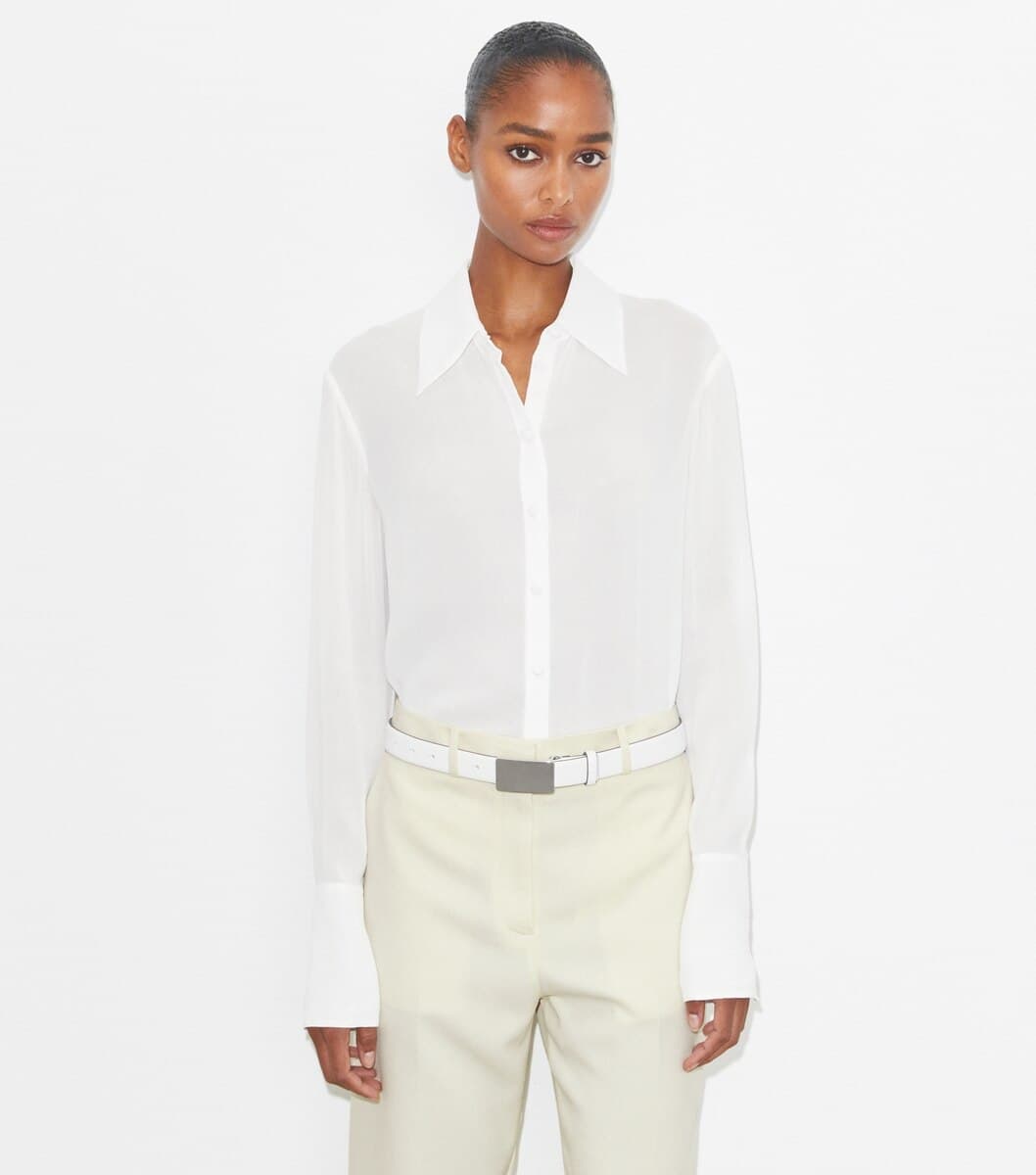 Cuffed Viscose Shirt angle 2