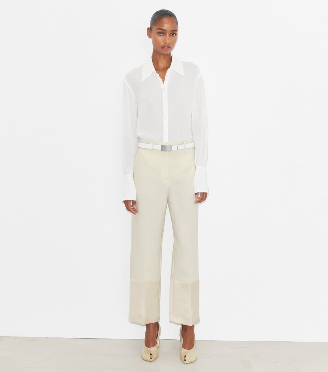 Cuffed Viscose Shirt angle 3