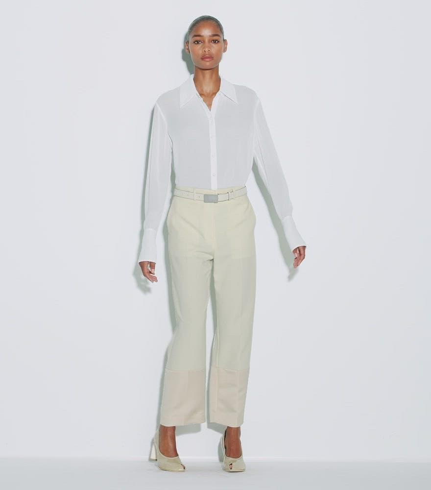 Cuffed Viscose Shirt angle 4