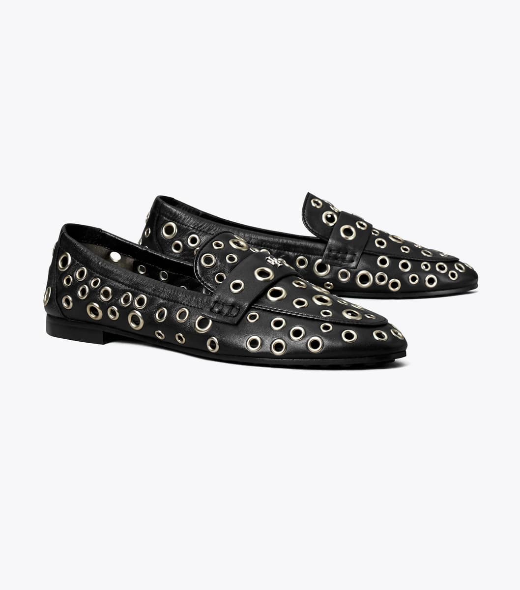 Eyelet Ballet Loafer in PERFECT BLACK