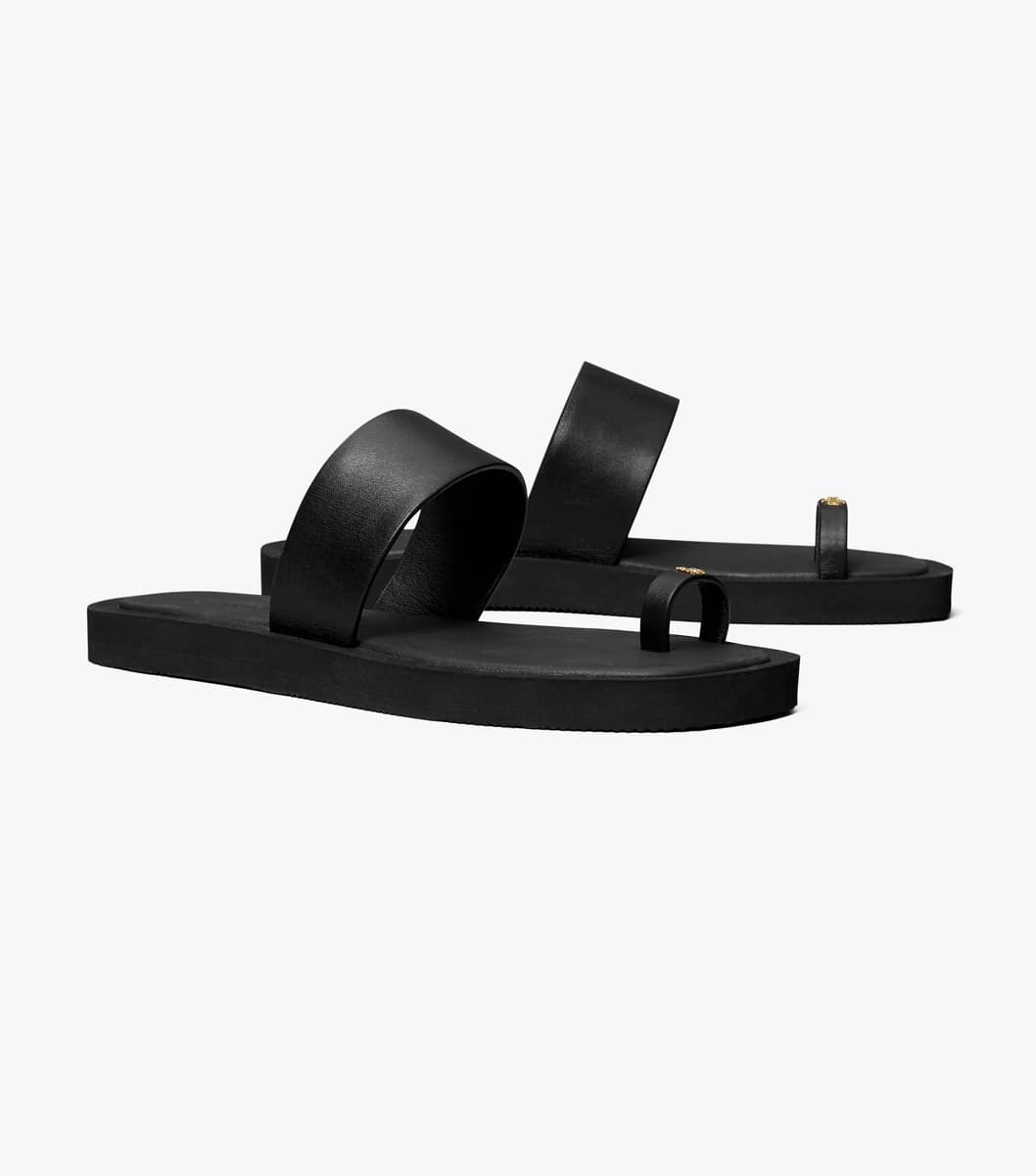 Toe Ring Slide in PERFECT BLACK / PERFECT BLACK