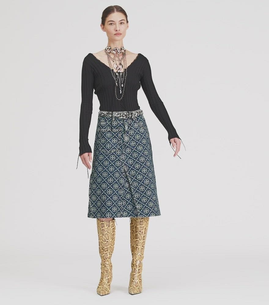 Lace-Up Wool Sweater angle 4