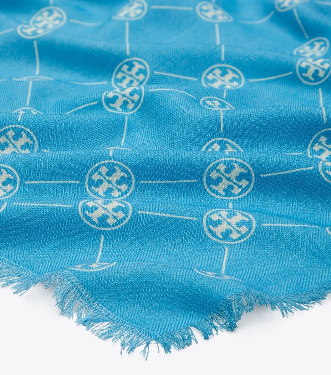 T Monogram Oblong Scarf angle 2