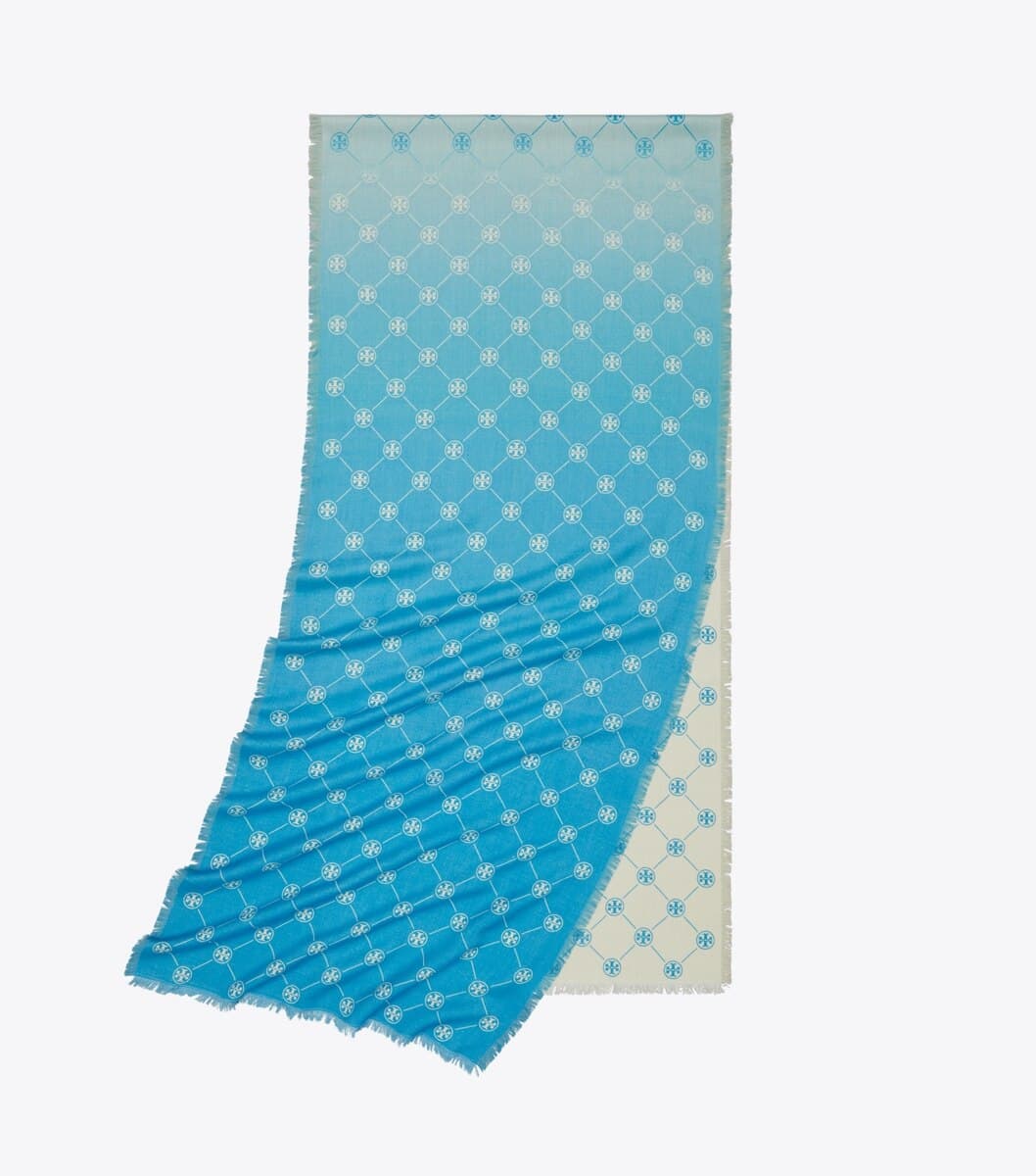 T Monogram Oblong Scarf angle 3