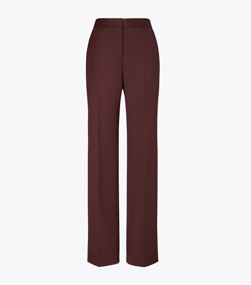 Wool Pant in Merlot