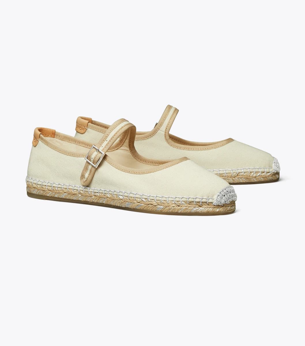 Mary Jane Espadrille in BRUSHED ALMOND