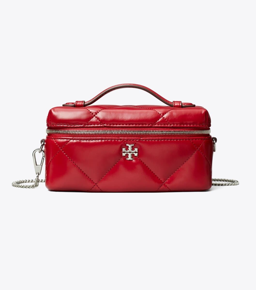 Kira Diamond Quilt East-West Vanity Case angle 4