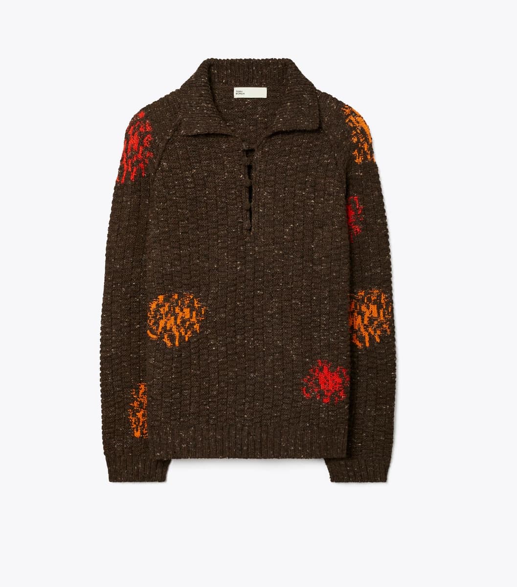 Wool and Alpaca Sweater in Brown