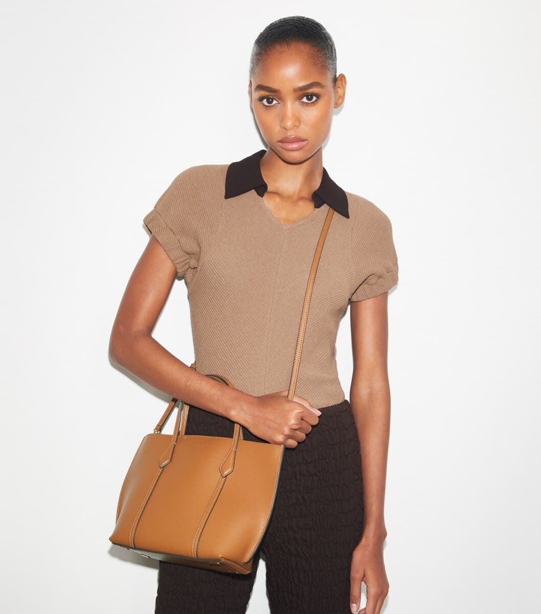 Small Perry Zip Tote angle 2