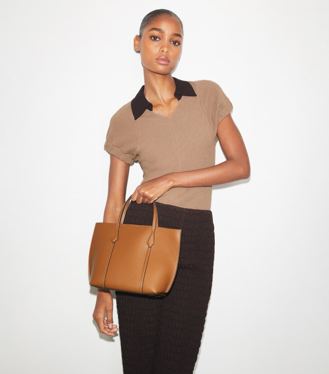 Small Perry Zip Tote angle 3