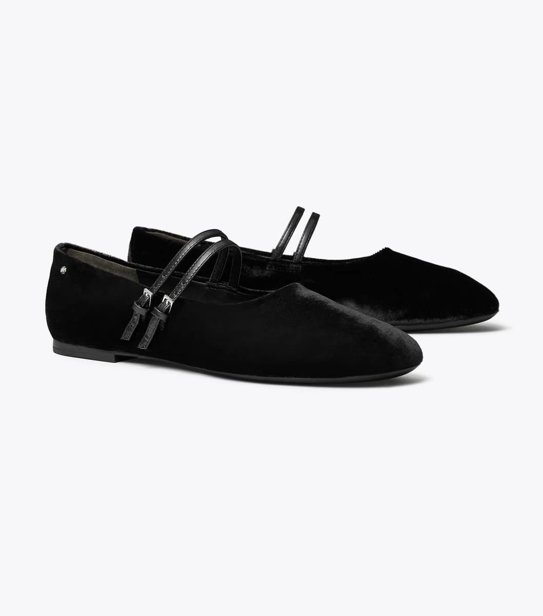 Mary Jane Two-Band Ballet in PERFECT BLACK