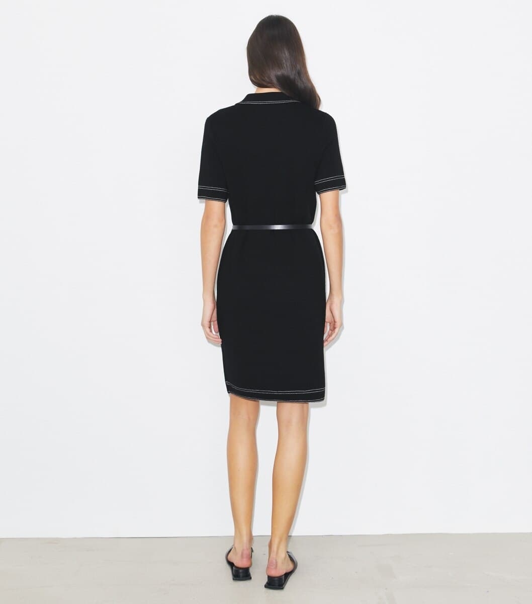 Topstitch Wool Camp Dress angle 4