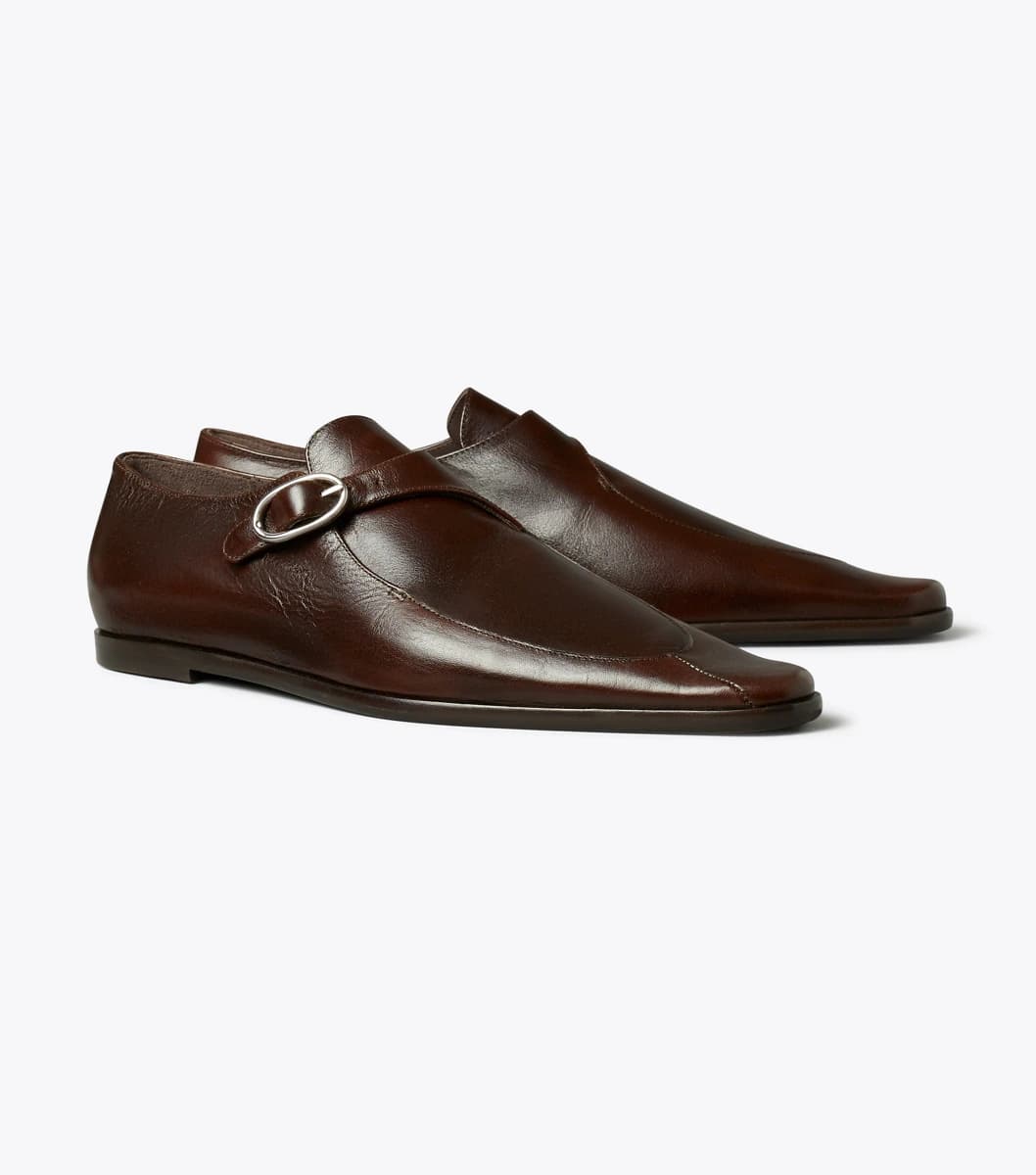 Twisted Monk Strap in BARK BROWN