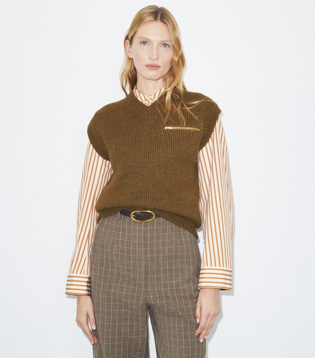 Wool Sweater Vest angle 2
