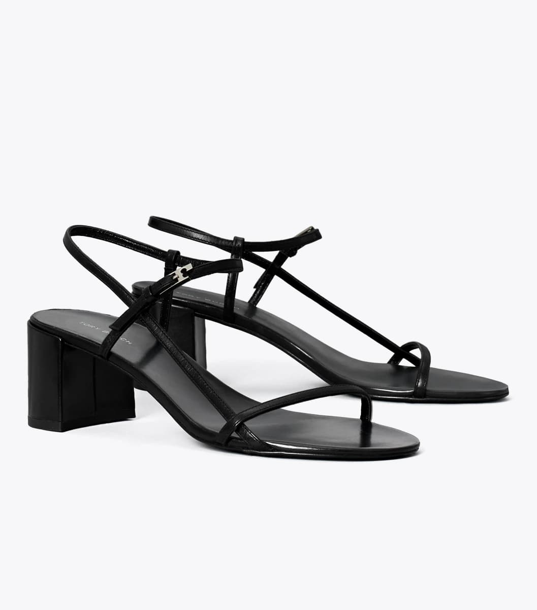 Gigi Heeled Sandal in PERFECT BLACK