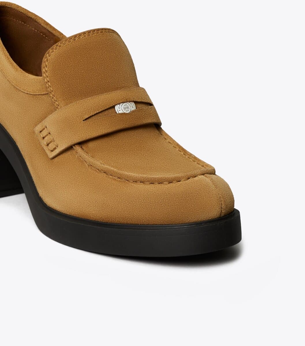 Classic Heeled Lug Loafer angle 3