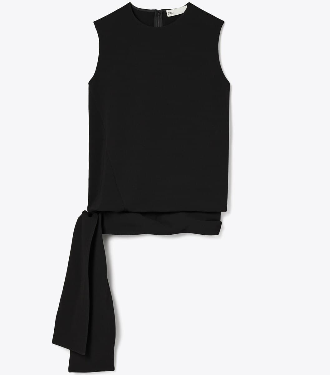 Crepe Wrap Top angle 6