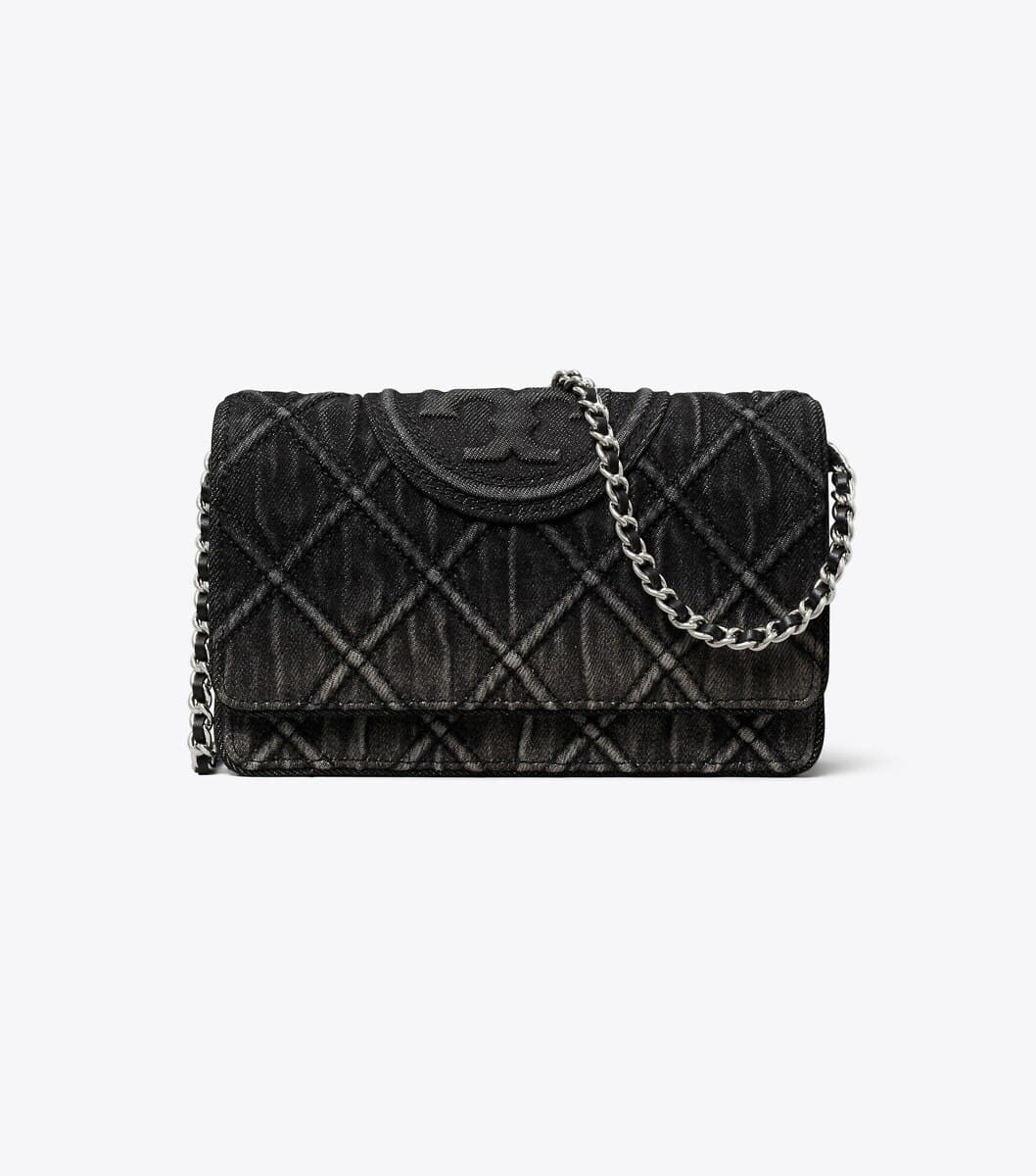 Fleming Denim Chain Crossbody angle 3