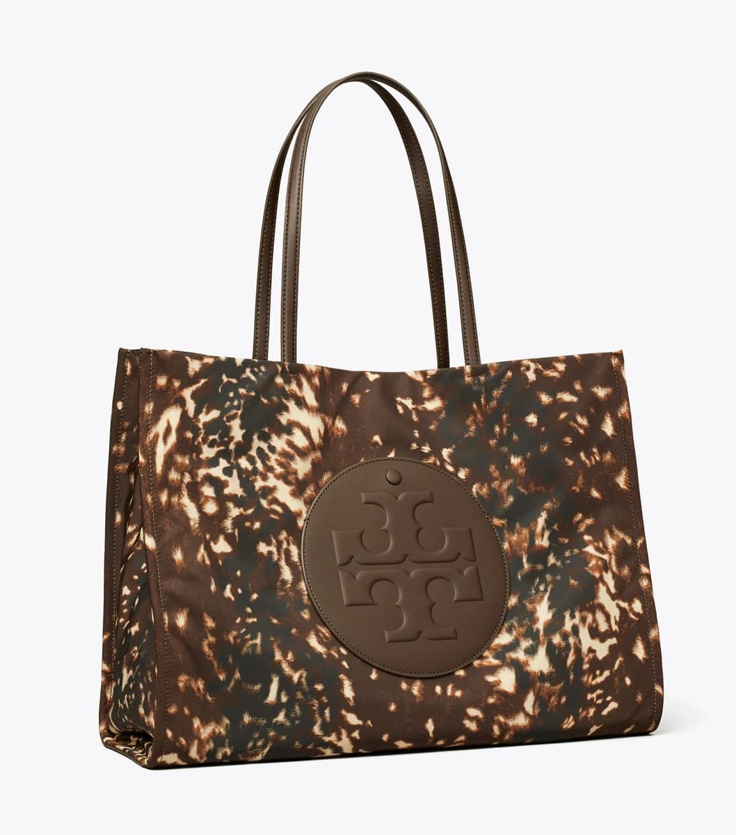 Ella Printed Tote in Fall Fawn