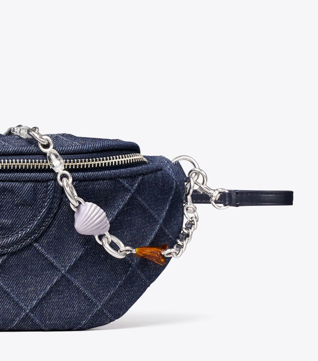 Fleming Denim Charm Belt Bag angle 5