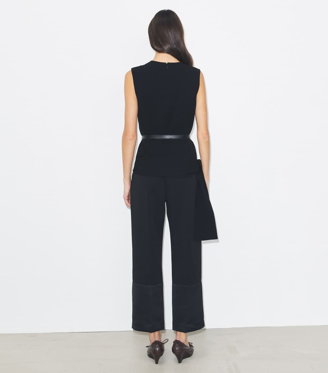 Crepe Wrap Top angle 5