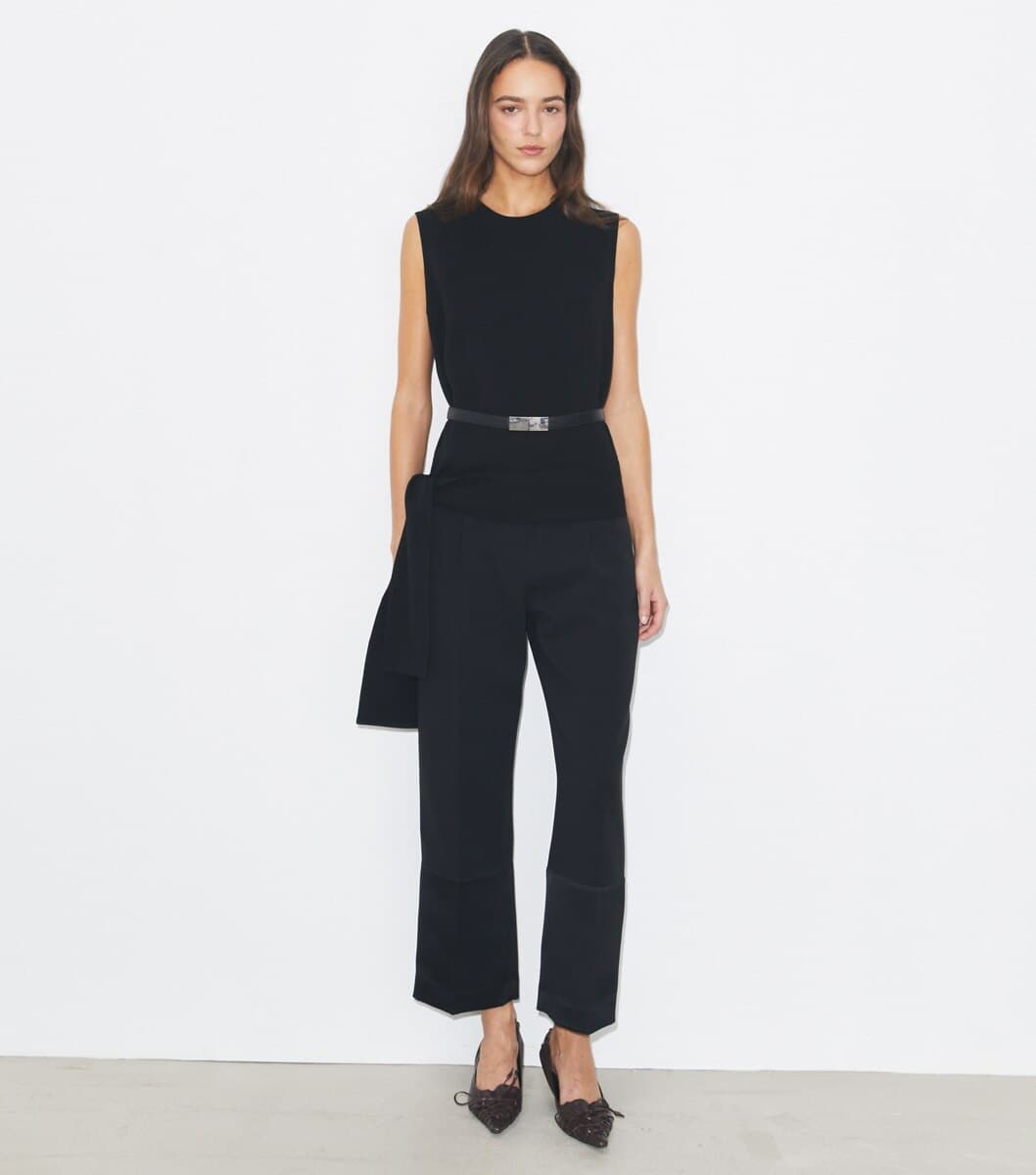 Crepe Wrap Top angle 3
