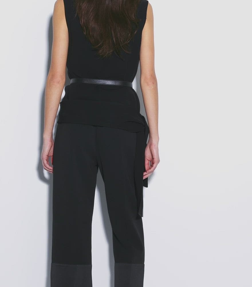 Crepe Wrap Top angle 4