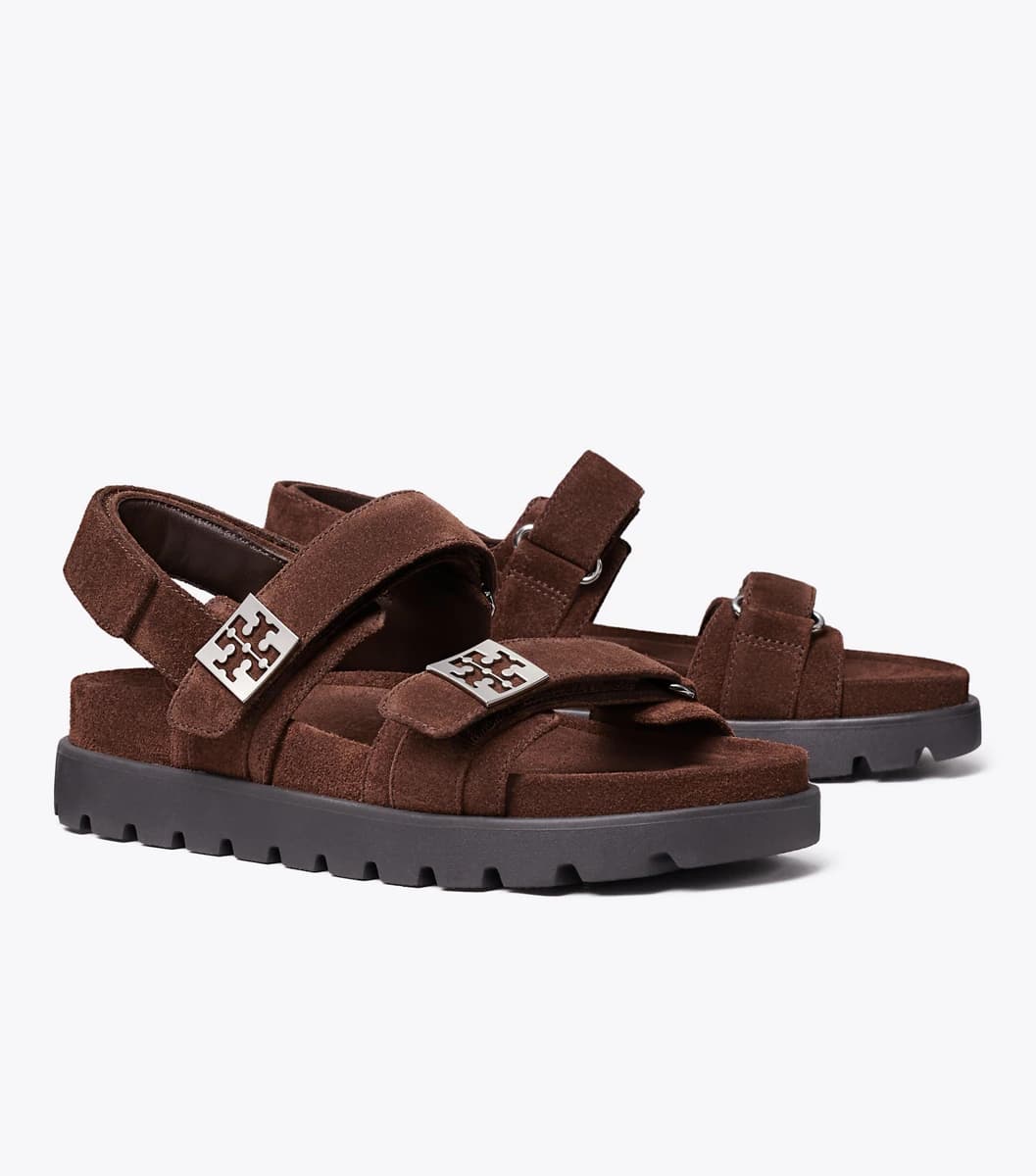 Mellow Sport Sandal in DARK COCOA / PERFECT BLACK / SILVER