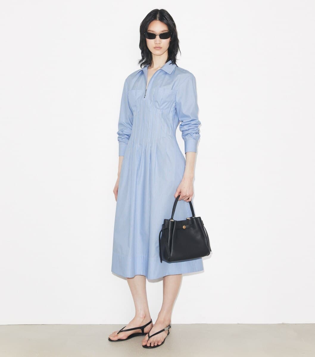 Striped Shirtdress angle 2