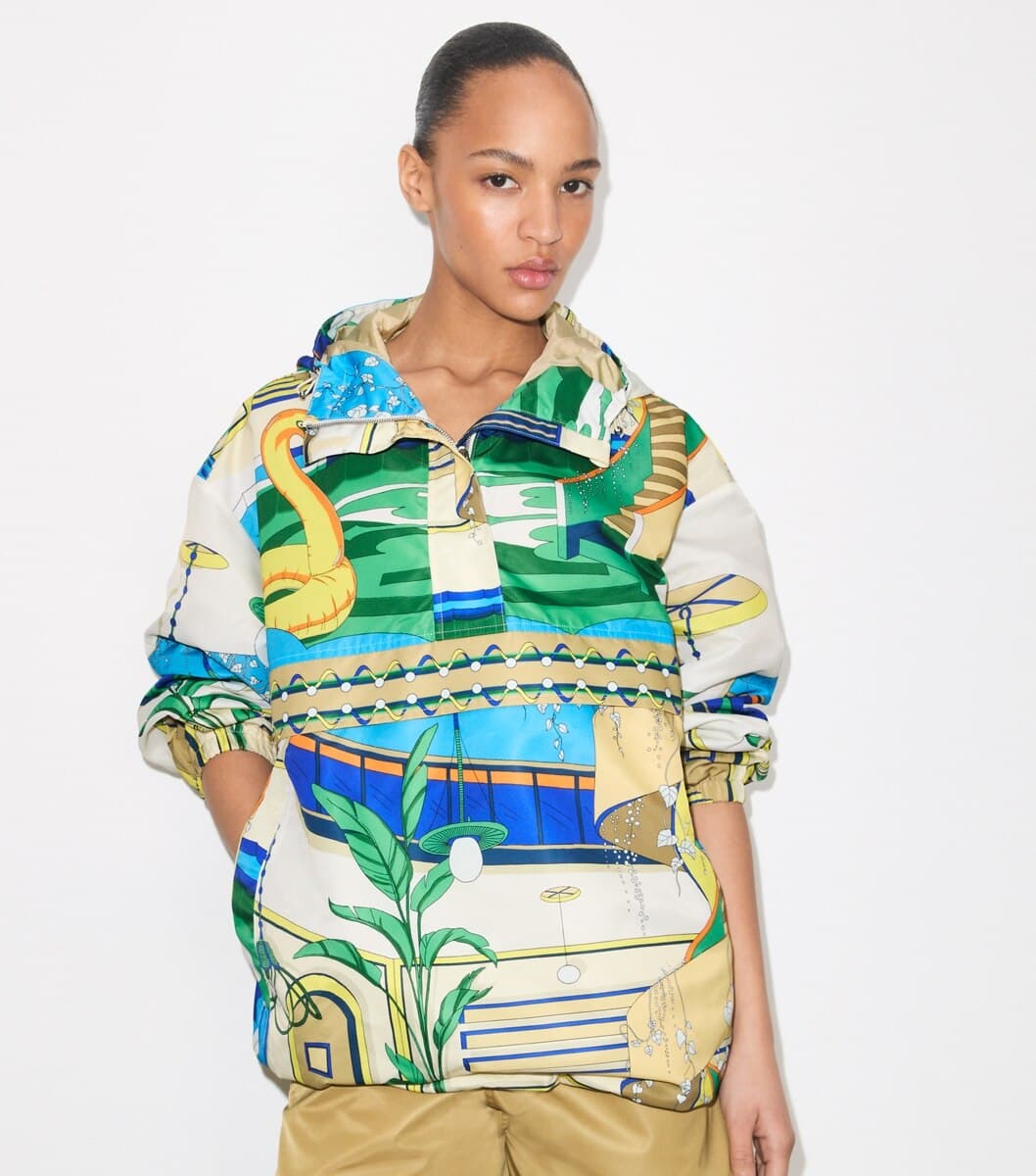 Nylon Half-Zip Anorak angle 2