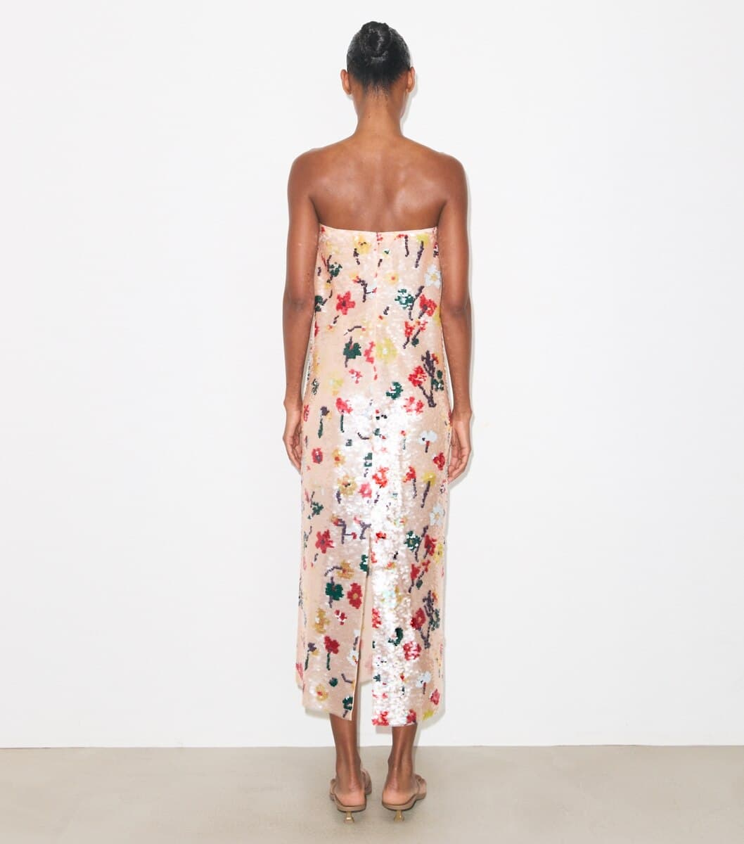 Strapless Sequin Dress angle 3