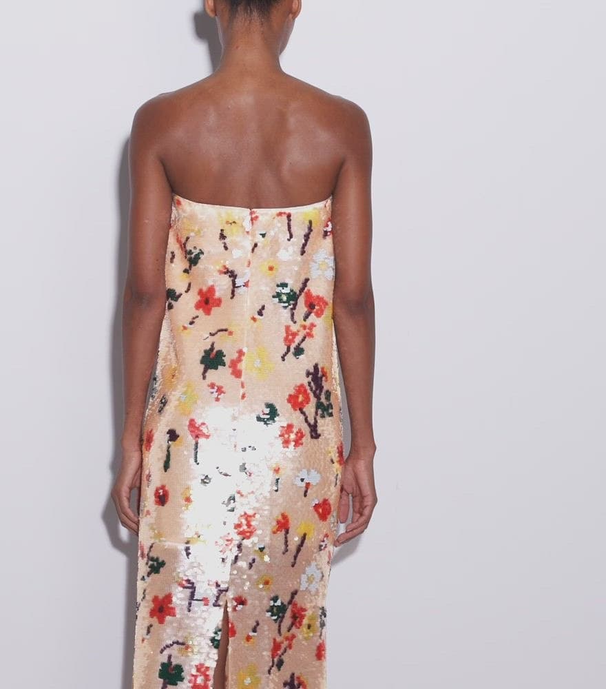 Strapless Sequin Dress angle 4