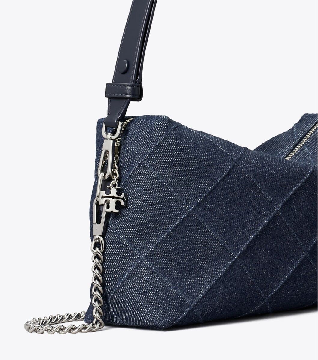 Large Fleming Denim Soft Crossbody Bag angle 5