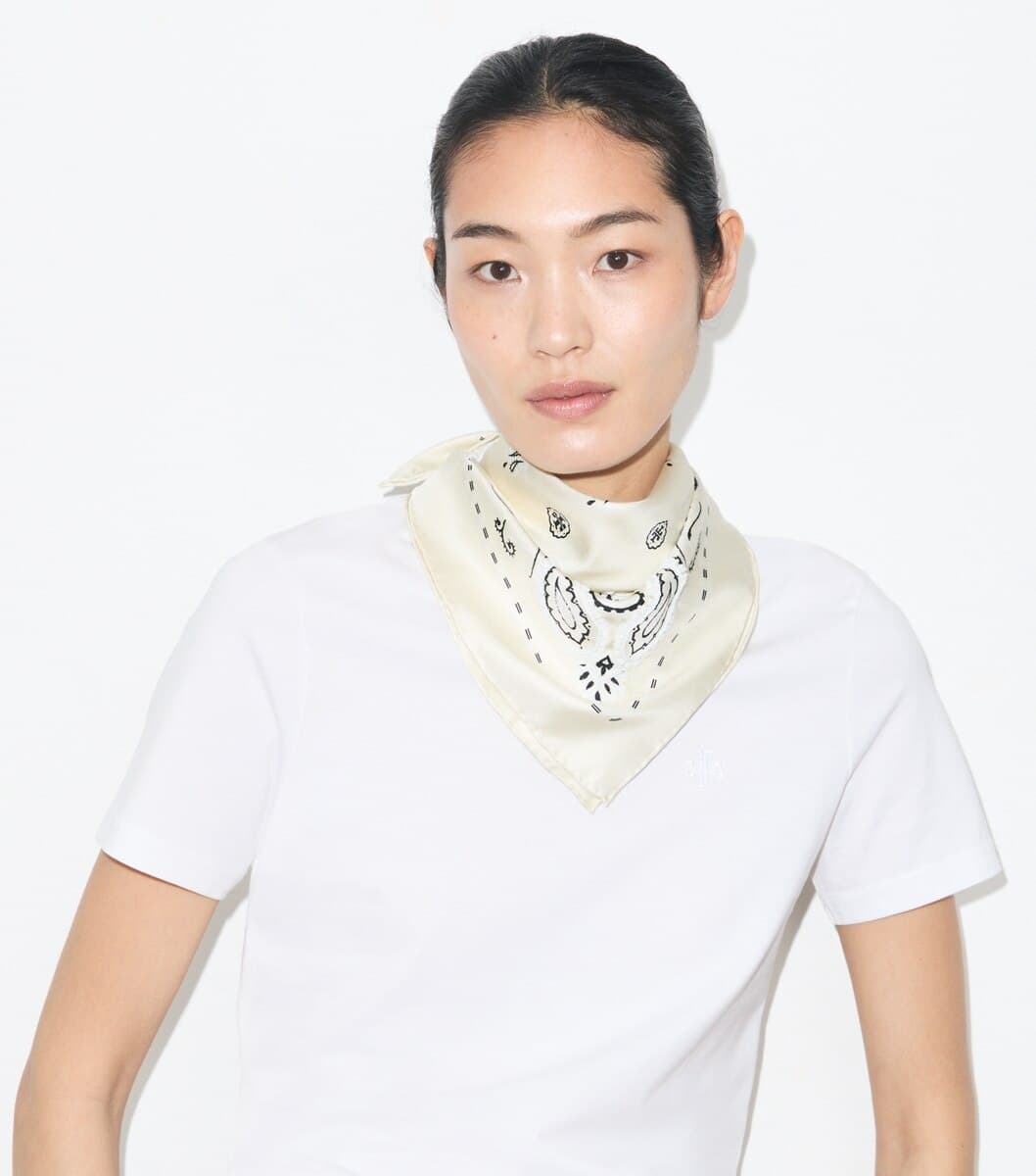 Beaded Bandana Triangle Scarf angle 4