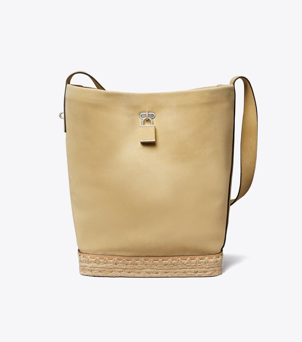 Lock Crochet Slim Bucket Bag angle 2