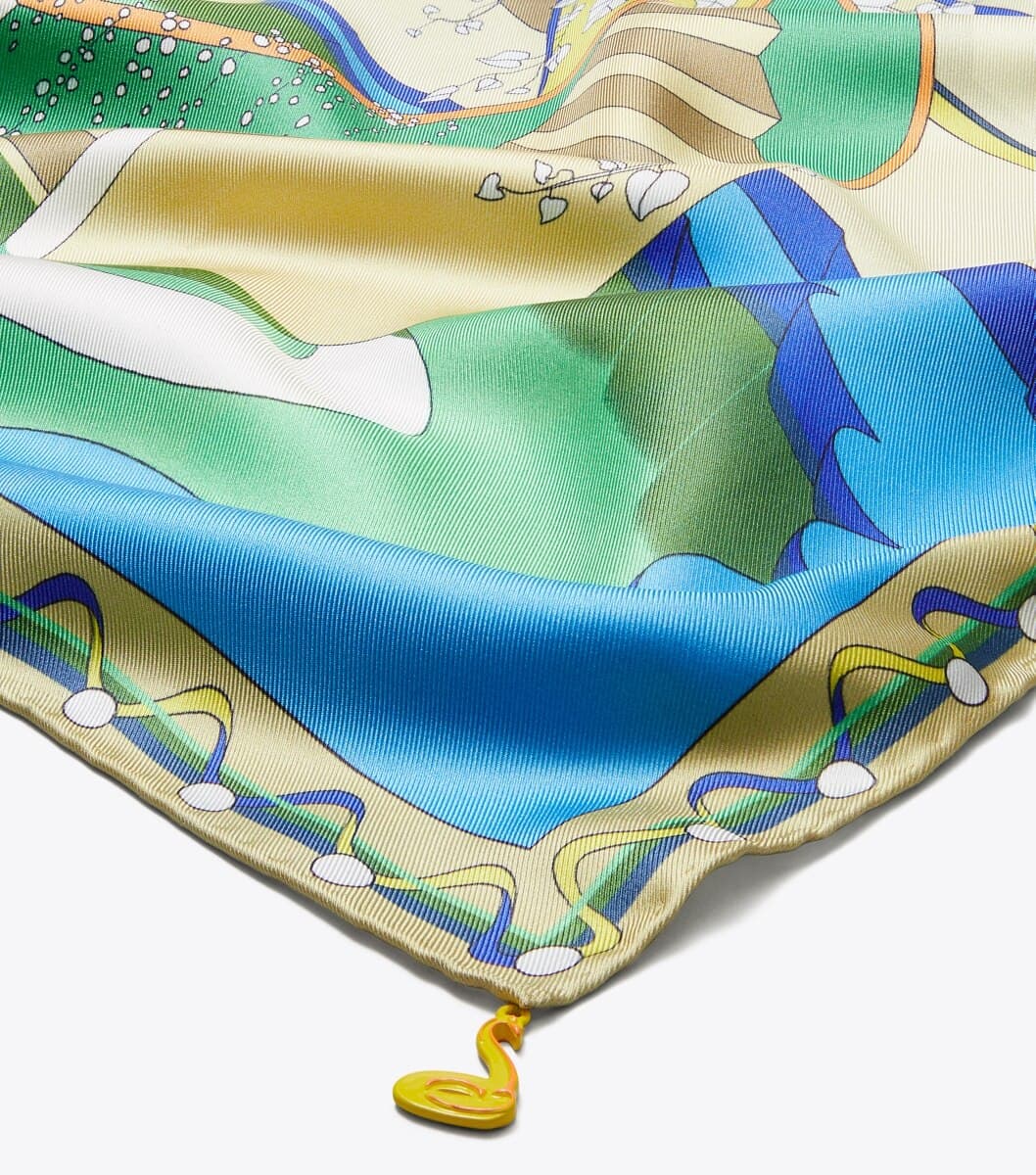 The Pool Silk Square Scarf angle 2