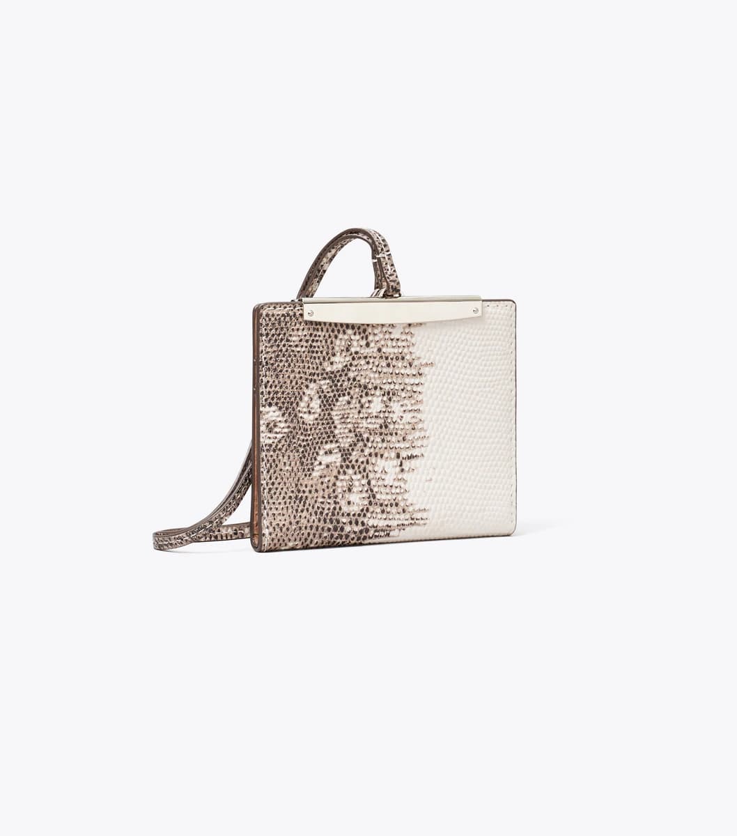 Lizard-Embossed Lanyard in Multi