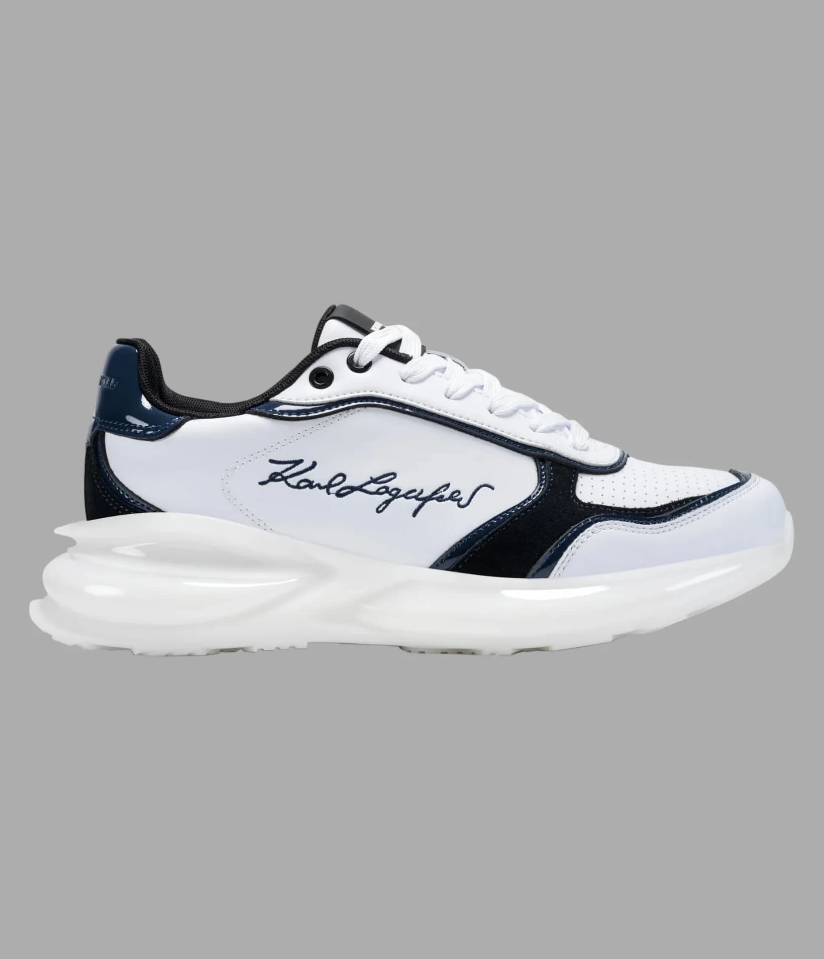 GAÉTAN LEATHER LOGO TRAINER SNEAKER